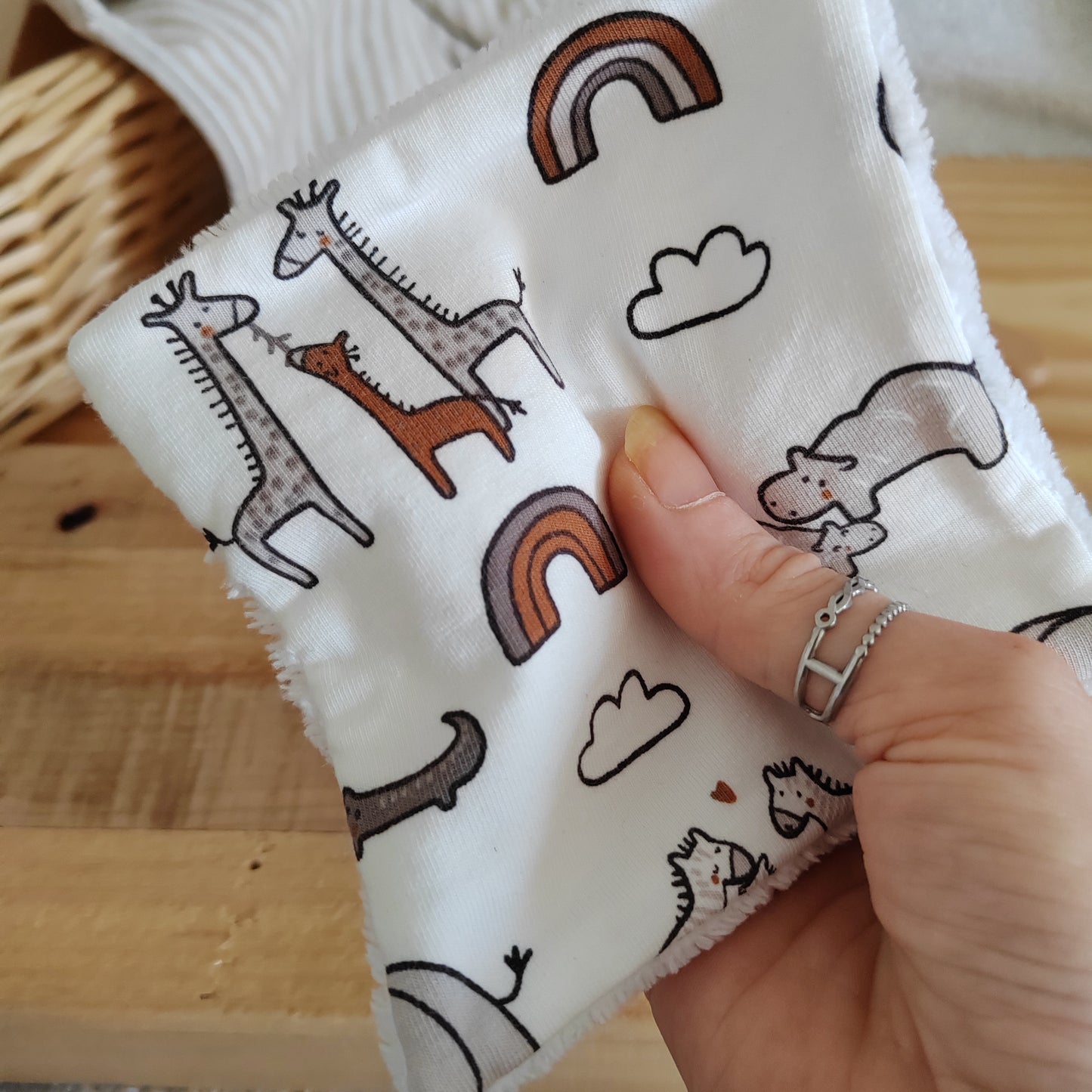2 Débarbouillettes animaux