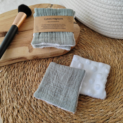 4 Cotons magiques double gaze