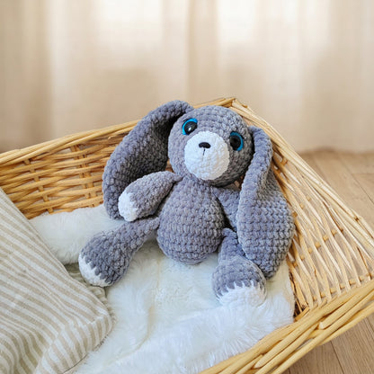 Tiny doudou lapin gris