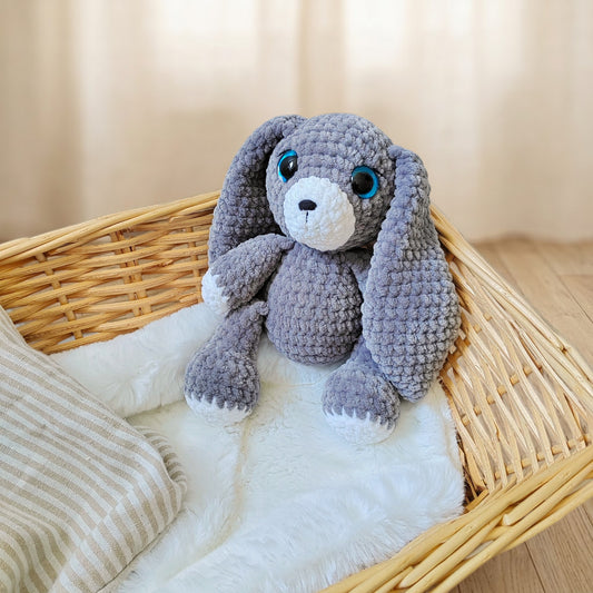 Tiny doudou lapin gris