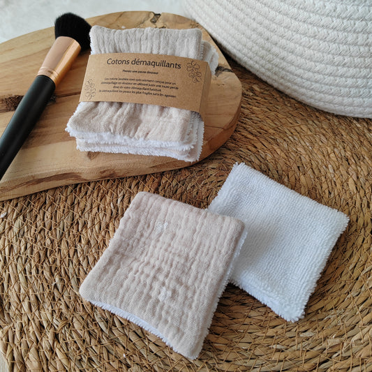 4 Cotons lavables double gaze