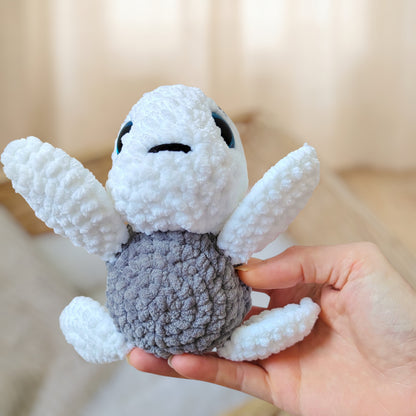 Tiny doudou tortue blanche & grise