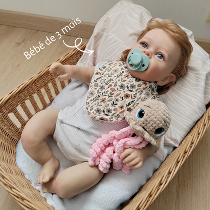 Tiny doudou méduse rose