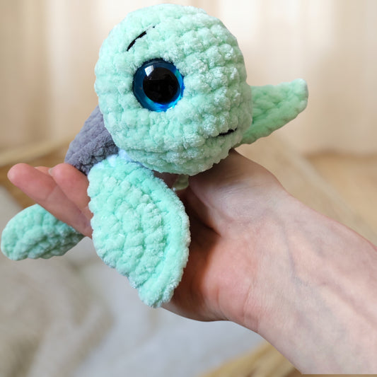 Tiny doudou tortue verte & grise