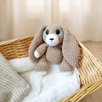 Tiny doudou lapin crochet - beige