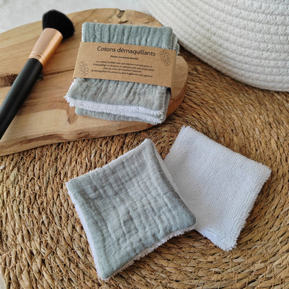 4 Cotons lavables double gaze