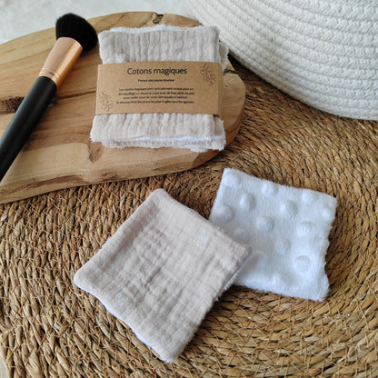 4 Cotons magiques double gaze