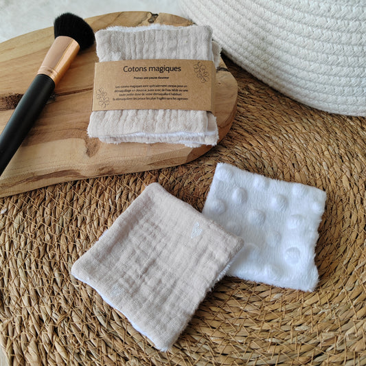 4 Cotons magiques double gaze