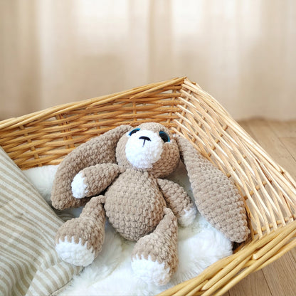 Tiny doudou lapin crochet - beige