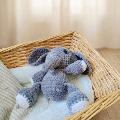 Tiny doudou éléphant gris
