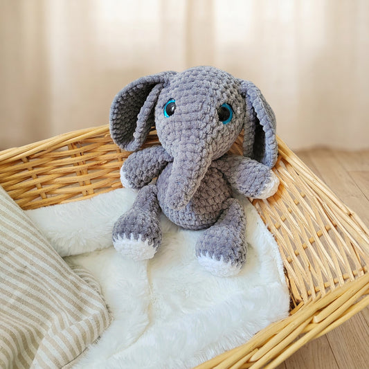 Tiny doudou éléphant gris
