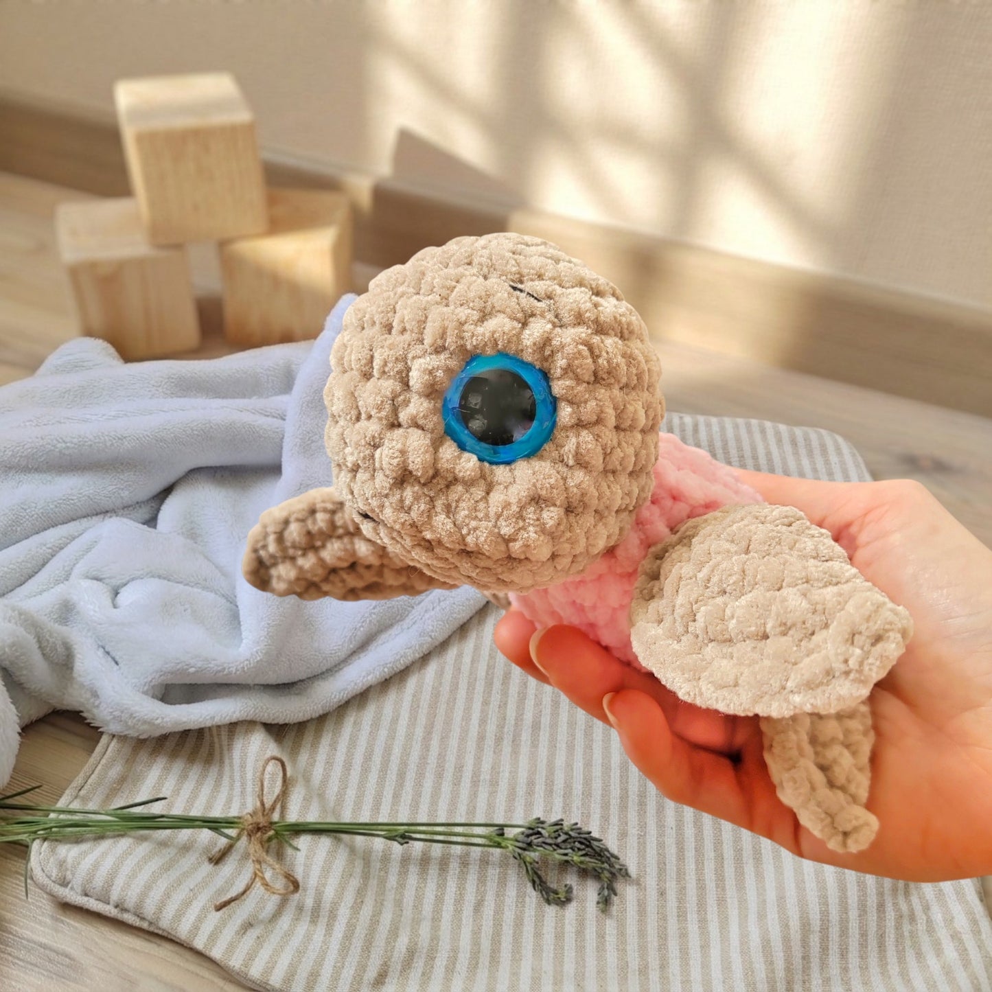 Tiny doudou tortue beige
