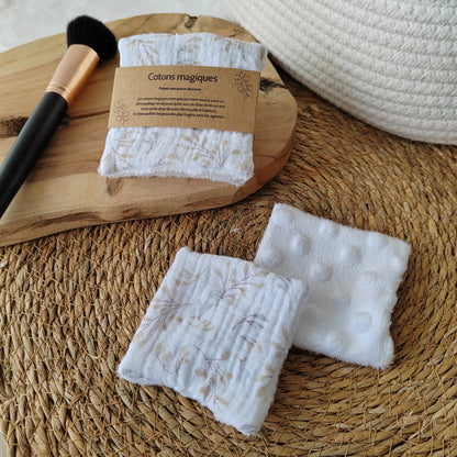 4 Cotons magiques double gaze