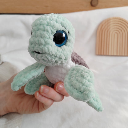 doudou tortue verte au crochet